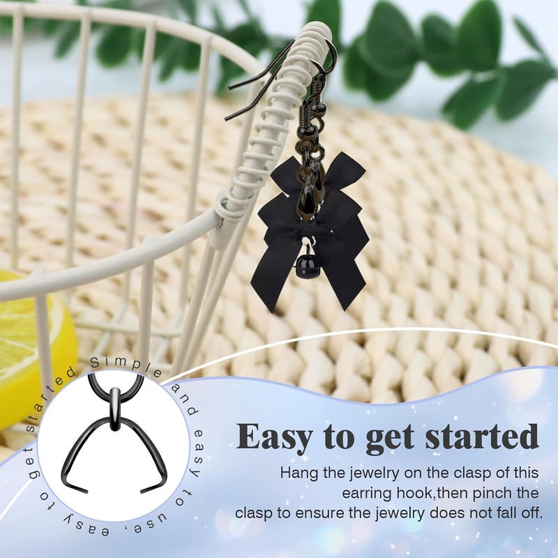 MENKEY Earring Hooks 50PCS/25Pairs, Stainless Steel Ear Wires Fish Hooks, Hypo-allergenic Jewelry Findings Parts for DIY Jewelry Making - Image 4